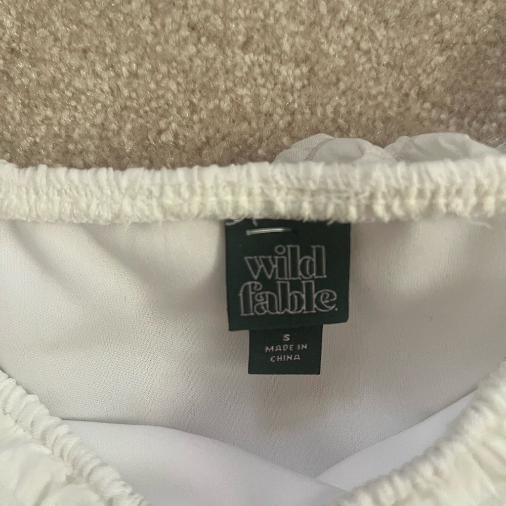 Wild Fable White Ruffle Sun Dress - Picture 3 of 3